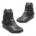 PSR Premium Quality 2.0mm Laminated Leather Motorbike Racing Short Boots Black